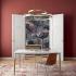 Bureau individuel droit design scandinave pieds bois blanc chêne plateau mélaminé blanc, gamme Alsek - France Bureau