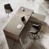 Bureau de direction haut de gamme bois similicuir, gamme Alserio - France Bureau