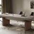 Bureau de direction haut de gamme bois similicuir, gamme Alserio - France Bureau