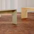Table de conférence bois avec bancs en mélaminé uni ou bicolore, Fabrication Française, gamme Batur - France Bureau