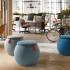Poufs acoustiques rembourrés mousse revetement tissu avec poignée, gamme Capi - France Bureau
