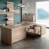 Table de réunion en finition bois, table droit ou sur retour, gamme Dièdre - France Bureau