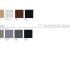 Explication coloris disponibles et configurations pour banc d\'accueil design - gamme dry banc - france bureau