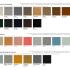 Explication coloris disponibles et configurations pour banc d\'accueil design - gamme dry banc - france bureau