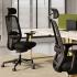 Siège de bureau Goplo ergonomique avec dossier réglable et design contemporain