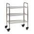 Guéridon médical inox 3 niveaux pour cabinet médical
