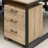 Caisson de bureau sur roulettes crédences en mélaminé, gamme Hacho - France Bureau
