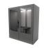 Cabine acoustique 2 places avec tablette et connectique, gamme Koronia 2 places - France Bureau