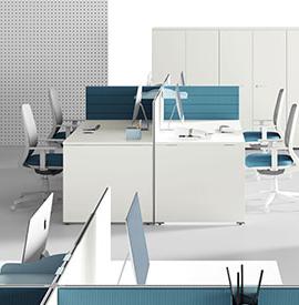 Lans open-space 2 personnes Bureau modulable open space