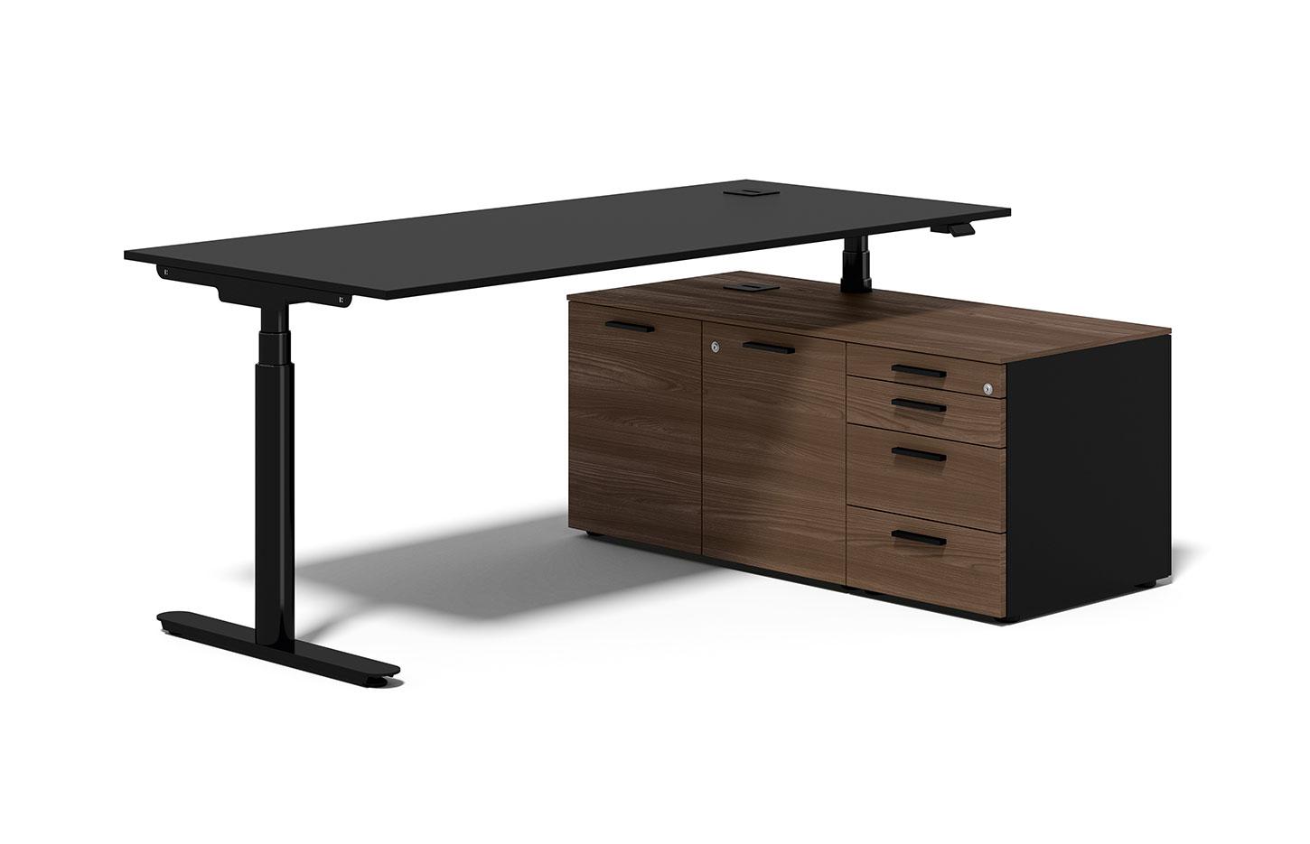 Bureau ergonomique réglable en hauteur électriquement, gamme Lavaredo - France Bureau