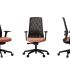 Fauteuil ergonomique Lipari tout noir résille et assise tissu - vues 360 dégres - France Bureau
