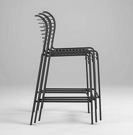 Malga tabouret Chaise bar extérieur