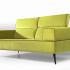 Canapé 2 places - pieds bois, gamme Maya | France Bureau