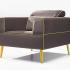 Canapé 2 places - pieds bois, gamme Maya | France Bureau