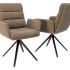 Fauteuil d\'accueil pivotant tout rembourrée avec accoudoirs - Gamme Melkki - France Bureau