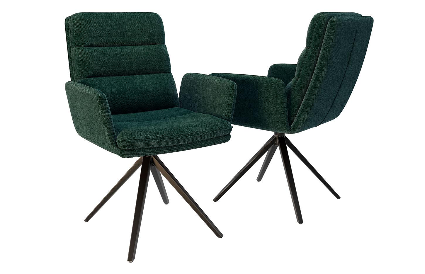 Fauteuil d\'accueil pivotant tout rembourrée avec accoudoirs - Gamme Melkki - France Bureau