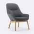 Fauteuil détente rembourrée confortable, gamme Miletto lounge - France Bureau