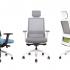 Siège de bureau ergonomique noir ou blanc avec dossier résille, gamme Neblina - France Bureau