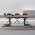 Table de réunion ovale ou tonneau en mélaminé ou bois, gamme Parcines, France Bureau