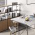 Mobilier tertiaire résistant, compatible avec armoires et rangements de même série, gamme Pelly - France bureau