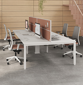 Pradella open-space 2 personnes Bureau modulable open space