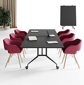 Restefond Table de réunion pliante