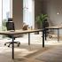 Bureau modulable individuel avec plateau mélaminé, gamme Roc - France Bureau