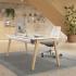 Bureau individuel pieds bois, métal ou bois/métal, gamme Sabocos - France Bureau