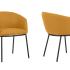 Fauteuil d\'accueil 4 pieds bois ou métal avec assise et dossier rembourrés - Gamme Samsari - France bureau