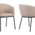 Fauteuil d\'accueil 4 pieds bois ou métal avec assise et dossier rembourrés - Gamme Samsari - France bureau