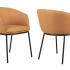 Fauteuil d\'accueil 4 pieds bois ou métal avec assise et dossier rembourrés - Gamme Samsari - France bureau