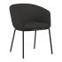 Fauteuil d\'accueil 4 pieds bois ou métal avec assise et dossier rembourrés - Gamme Samsari - France bureau