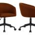 Fauteuil de réunion avec base pyramidale sur patin ou base 5 branches sur roulettes, assise et dossier rembourrés - Gamme Samsari Meet - France Bureau