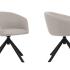 Fauteuil de réunion avec base pyramidale sur patin ou base 5 branches sur roulettes, assise et dossier rembourrés - Gamme Samsari Meet - France Bureau