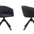 Fauteuil de réunion avec base pyramidale sur patin ou base 5 branches sur roulettes, assise et dossier rembourrés - Gamme Samsari Meet - France Bureau