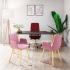 Fauteuil d\'accueil pieds bois hêtre avec accoudoirs en tissu ou cuir, gamme Sotara - France Bureau