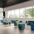Canapé Trebbia 2 places, revêtement tissu, accoudoirs arrondis, zones lounge ou coworking - gamme trebbia - france bureau