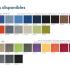 Explication coloris et modèles disponibles canapé et pouf idéal salle accueil -  gamme Trebbia - France Bureau