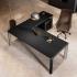 Bureau direction bois ou verre, retour suspendu ou meuble de service, gamme Vanoise - France Bureau