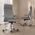 Fauteuil de direction en cuir ou similicuir avec mécanisme synchrone, gamme Veleta - France Bureau