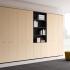 Armoire de rangement à portes battantes chêne niagara, structure noire et poignée blanche, gamme XXL - France Bureau