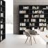 Armoire haute sans porte type bibliothèque dans open space avec structure noire - gamme xxl - france bureau