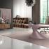 Bureau de direction designé par Karim Rashid, structure laqué mat rose timide - gamme Zero, France Bureau